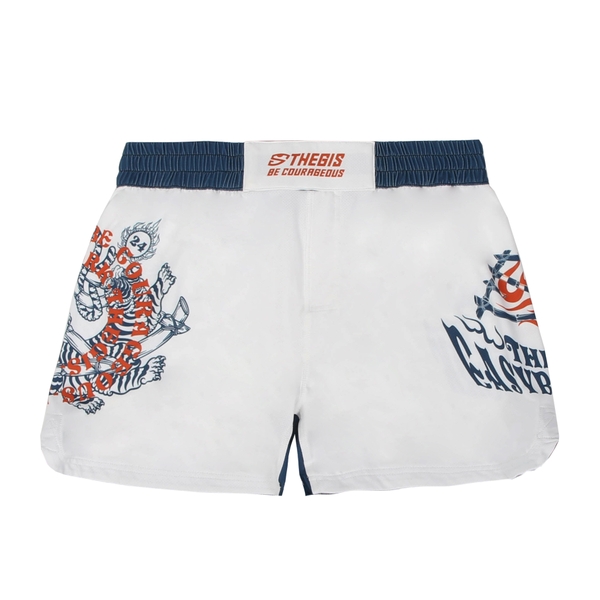 Short Easybadwork White Colab - Fit