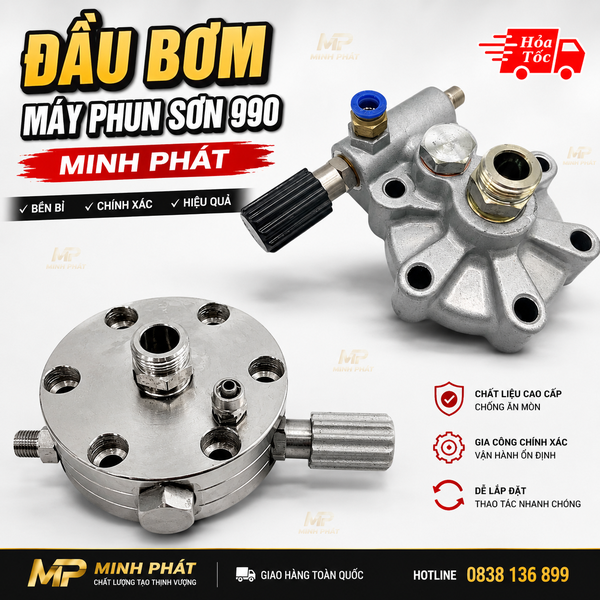 cụm màng bơm máy phun sơn 980 Minh Phát