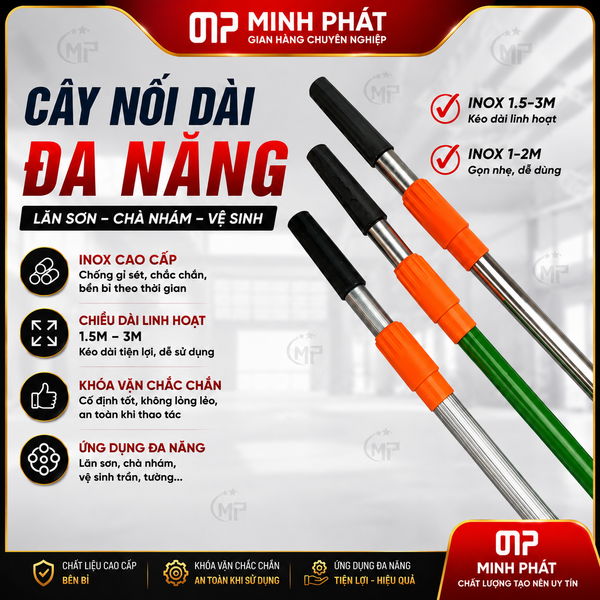 Cây Nối Dài 1.5m - 3m Lăn Sơn Minh Phát