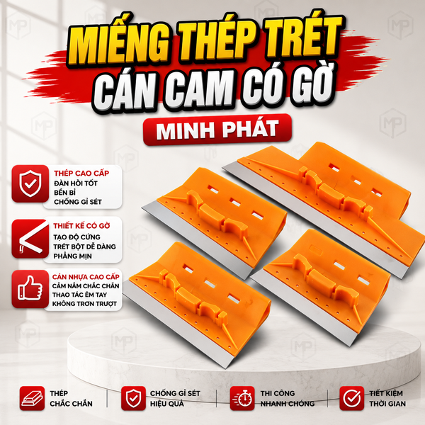 Miếng Thép Trét Cán Cam Có Gờ Chính Hãng Minh Phát