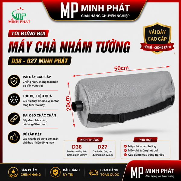 Túi Đựng Bụi Máy Chà Nhám Tường Minh Phát D38 D27 Minh Phát