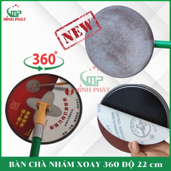 bàn chà nhám tròn xoay 360 độ