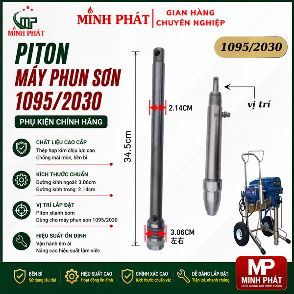 piton máy phun sơn chống cháy 1095 Minh Phát