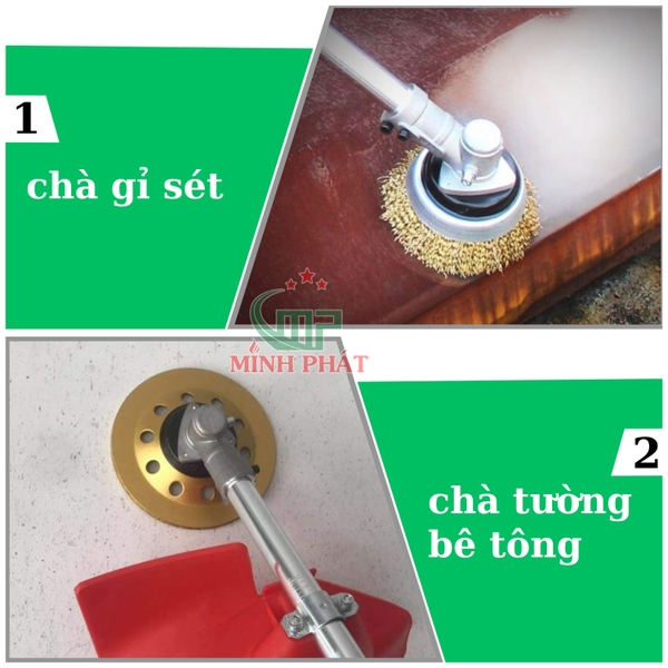 máy mài sàn bê tông cán dài Minh Phát 1200W