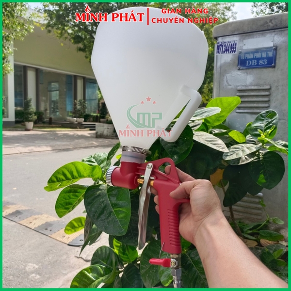 phễu phun gai sần Minh Phát 6L kèm đầu phun 4mm 6mm 8mm