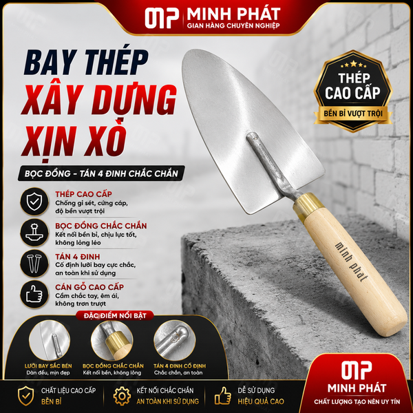 Bay Thép Xây Dựng Xịn Xò, Bay Xây Tô Tường Minh Phát