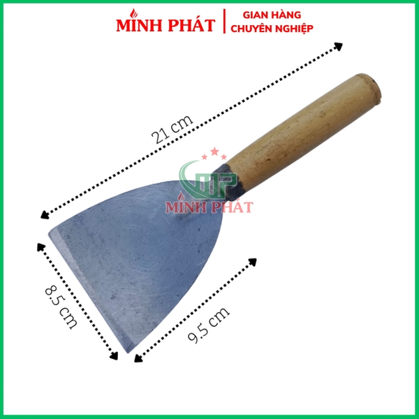 Xủi Tường Cán Gỗ Minh Phát, Cây Xủi Tường Cũ 6.5cm 8.5cm