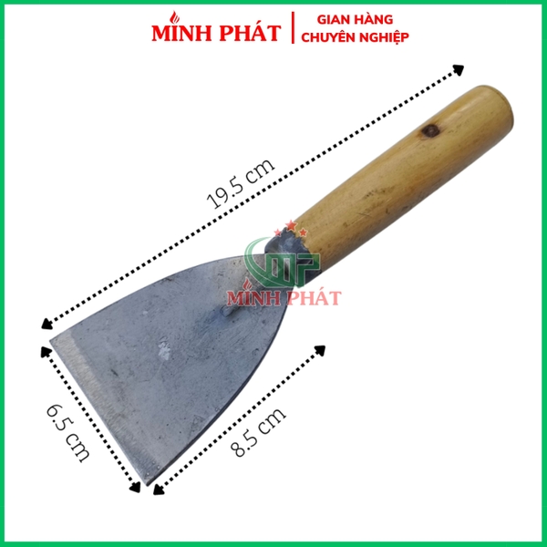 Xủi Tường Cán Gỗ  Minh Phát, Cây Xủi Tường Cũ 6.5cm 8.5cm