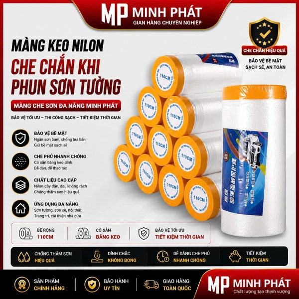 Màng Bọc Nilong Che Sơn Chắn Bụi Minh Phát