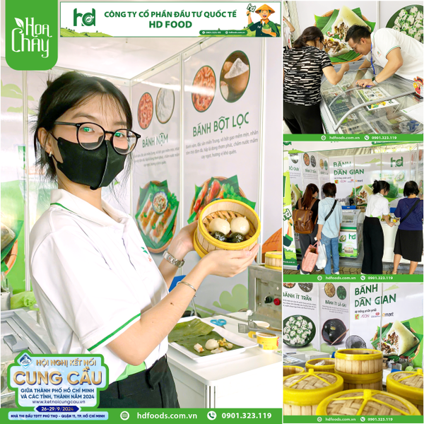 Bánh Dân Gian HD Food thơm ngon góp mặt tại Hội chợ cung cầu HCM 2024