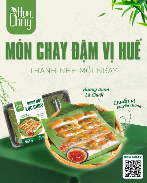 BÁNH BỘT LỌC CHAY HD - THANH NHẸ MỖI NGÀY