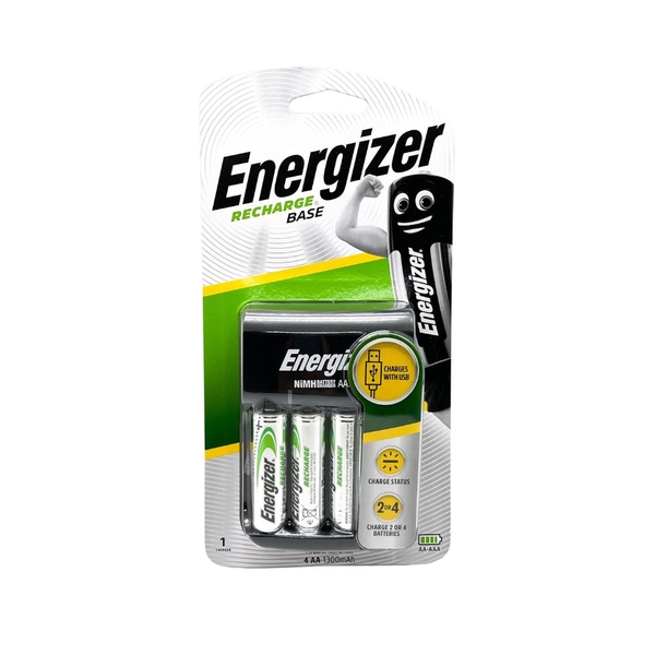 Bộ sạc Kèm 4 Pin AA ENERGIZER CHVC5 - Hàng chính hãng