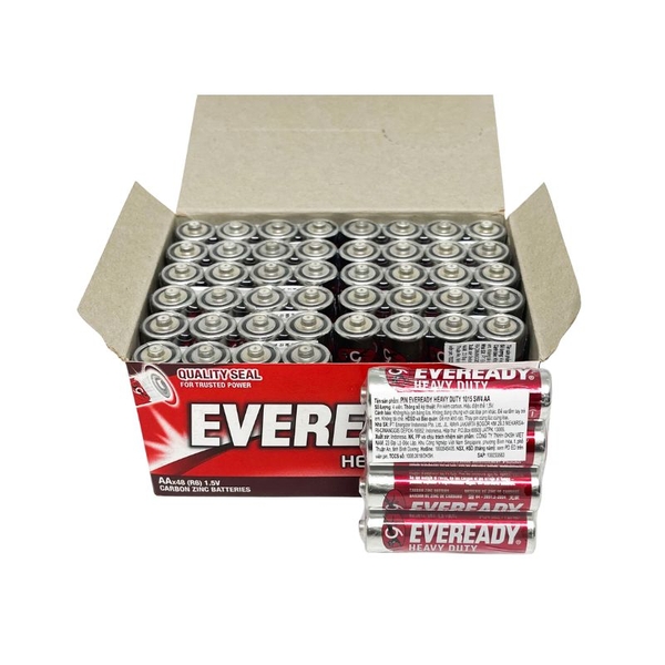 PIN AA EVEREADY HEAVY DUTY 1015 SW4 1,5V hộp 48 viên