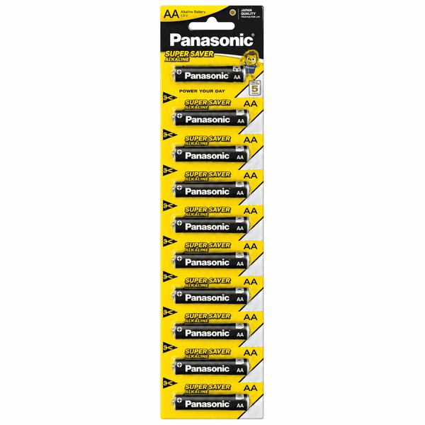 Vỉ 12 Viên Pin AA Panasonic LR6YTP1B12V Super Saver Alkaline 1.5V