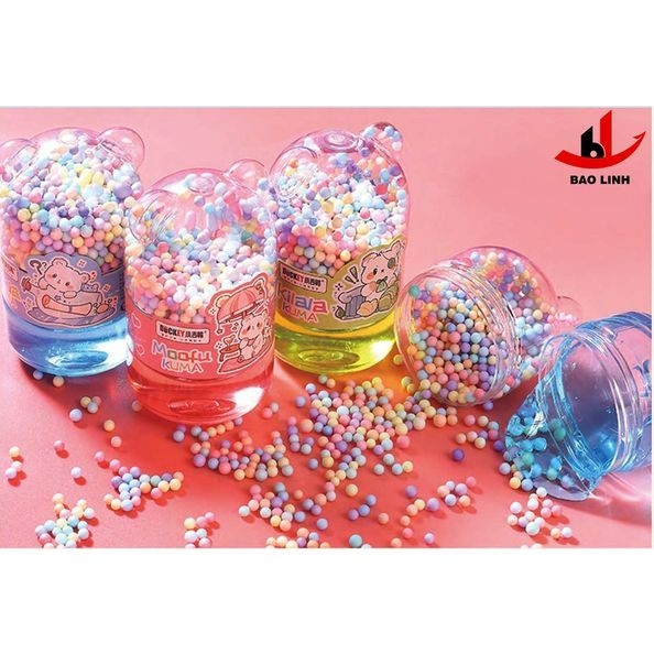 Slime sắc màu DUCKEY. Slime XJY-9952 - Nhiều màu để lựa chọn - Tặng kèm đồ chơi - Thiết kế 2 ngăn chứa đựng.