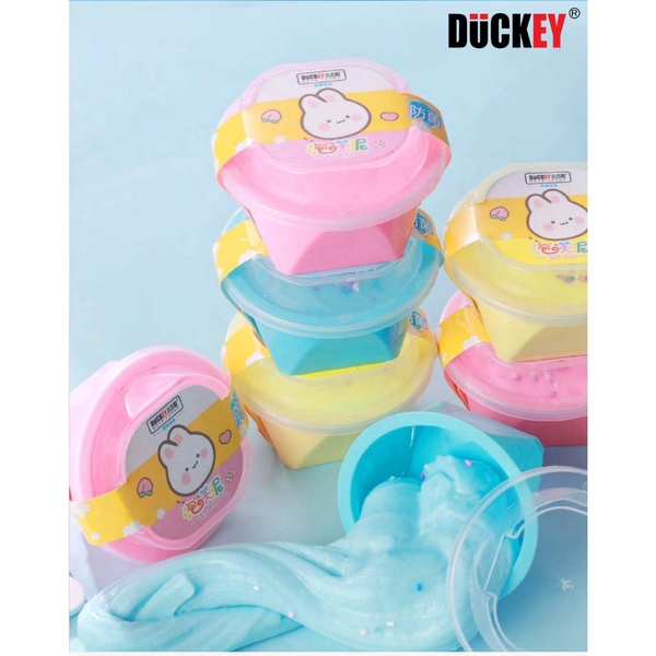 Slime sắc màu DUCKEY. Slime dẻo XJY-9990 nhiều màu sắc - Sản xuất theo tiêu chuẩn ISO9000 - An toàn cho người tiêu dùng.