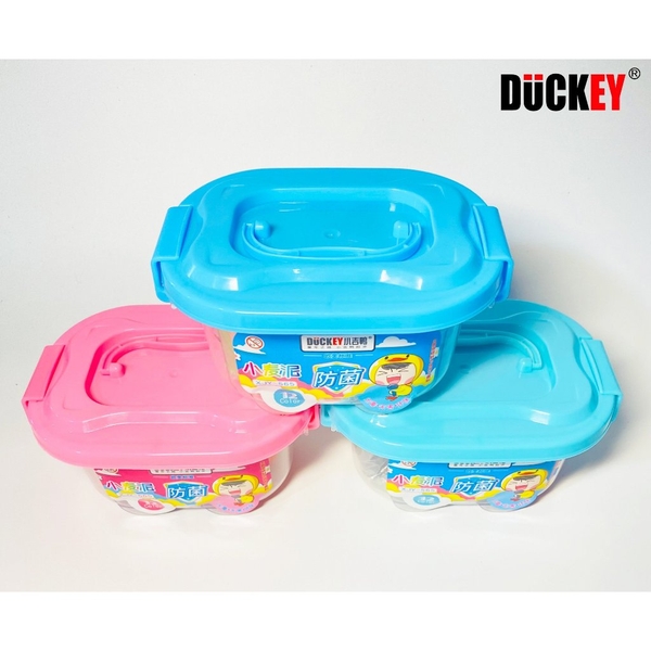 Đất nặn 12 màu DUCKEY. Đất nặn XJY-565 130g. Làm từ nguyên liệu bột mì - An toàn cho người sử dụng.