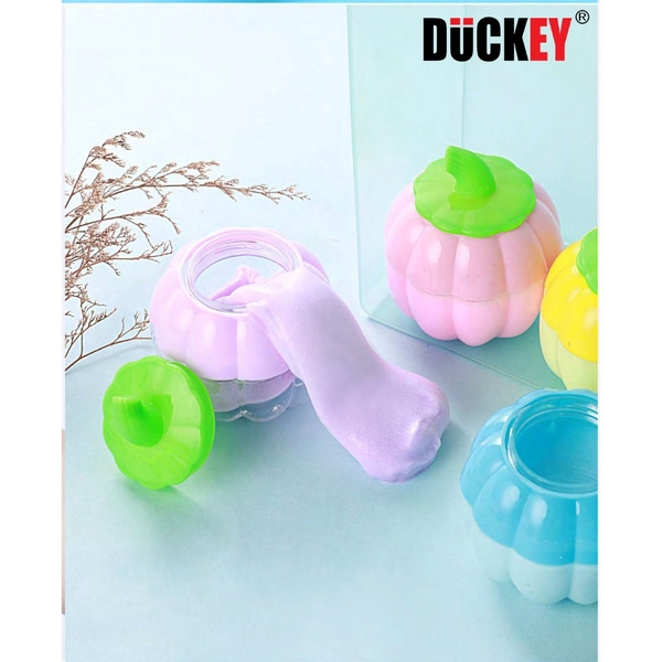 Slime dẻo sắc màu, thương hiệu DUCKEY. Slime XJY-9991, Hình bí ngô siêu cute - An toàn cho người sử dụng