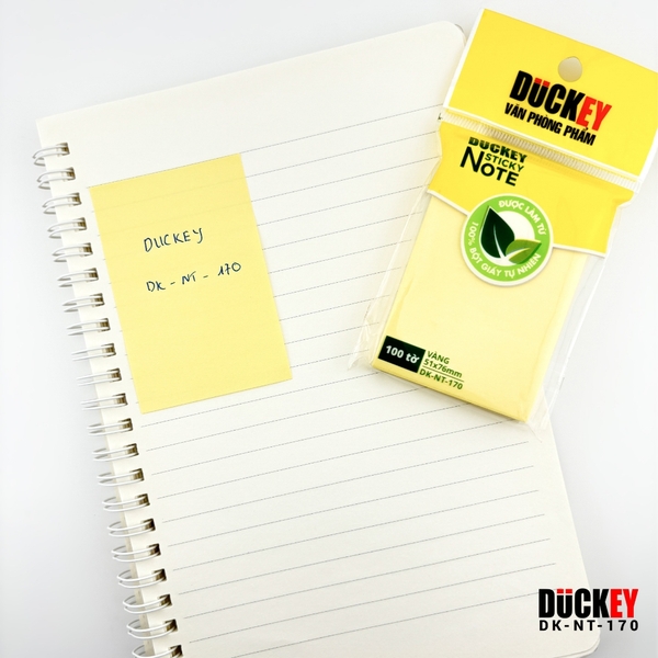 Giấy nhớ 100 tờ màu vàng chất lượng cao DUCKEY NT-170 NT171 NT172 NT173