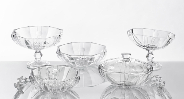 Bát pha lê thả hoa, đựng hoa quả có chân cao 29cm Ba Lan Irena – Hamburg 839335