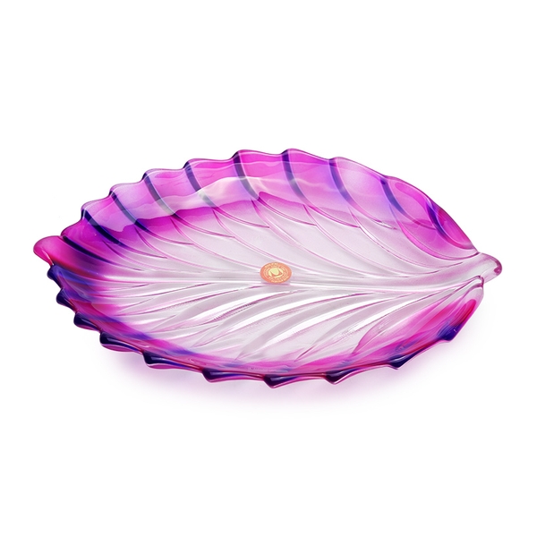 Đĩa thủy tinh màu tím 40,5cm thả hoa, đựng hoa quả Walther-Glas: Barca Violet-1400073