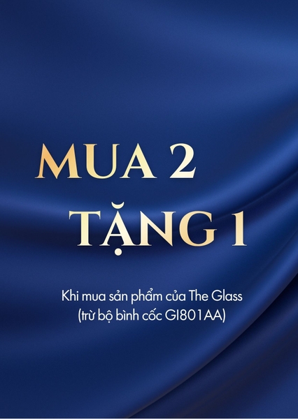 (Mua 2 Tặng 1) Lọ đựng thủy tinh chữ nhật 1375ml Hàn Quốc The Glass-7764