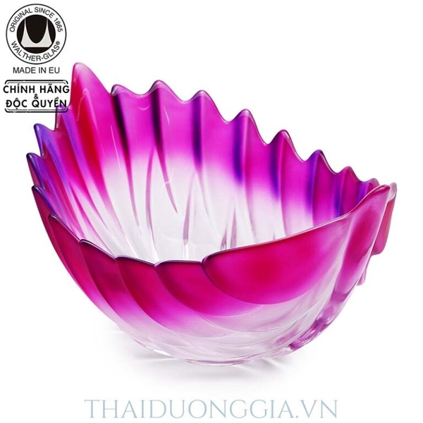 Bát thủy tinh màu tím 29cm thả hoa, đựng hoa quả Walther-Glas: Barca Violet-1400071