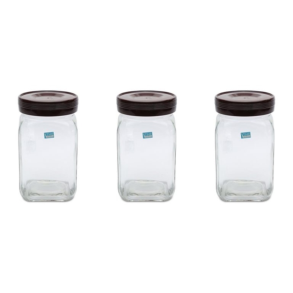 Bộ lọ đựng 3 chiếc-1375ml Hàn Quốc The Glass-GIA23AA