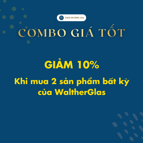 Đĩa thủy tinh màu xanh dương 24cm thả hoa, đựng hoa quả Walther-Glas: Rocks Blau-1400498