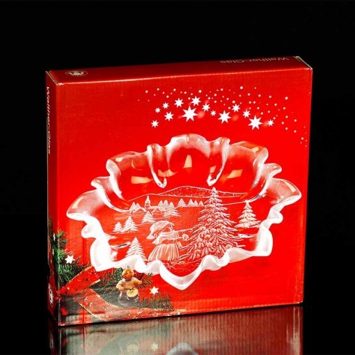 Đĩa hình cô bé trang trí cây thông Noel màu trắng 25cm Walther-Glas: Silent Night Satin-1205022