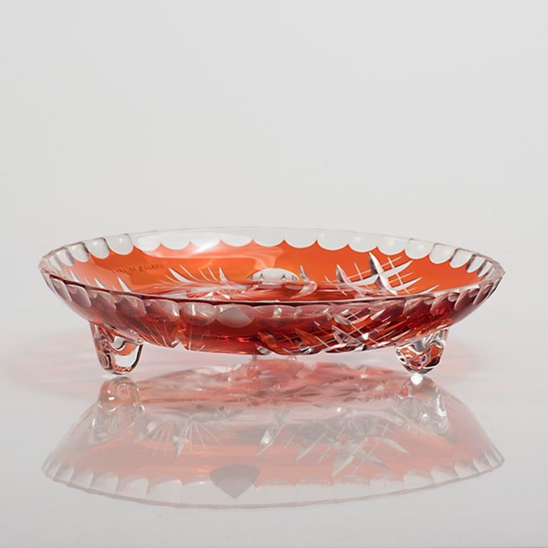 Đĩa pha lê không chì các màu bé 18cm Ba Lan Irena – Pinwheel