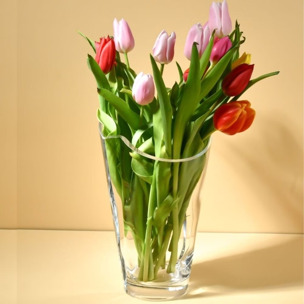 Bình hoa pha lê CASUAL kiểu hiện đại cao 30cm Ba Lan Krosno – 862194