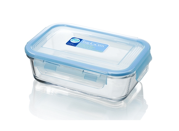 Hộp đựng thực phẩm chữ nhật The Glass thủy tinh cao cấp Hàn Quốc P753 400ml - Thái Dương Gia