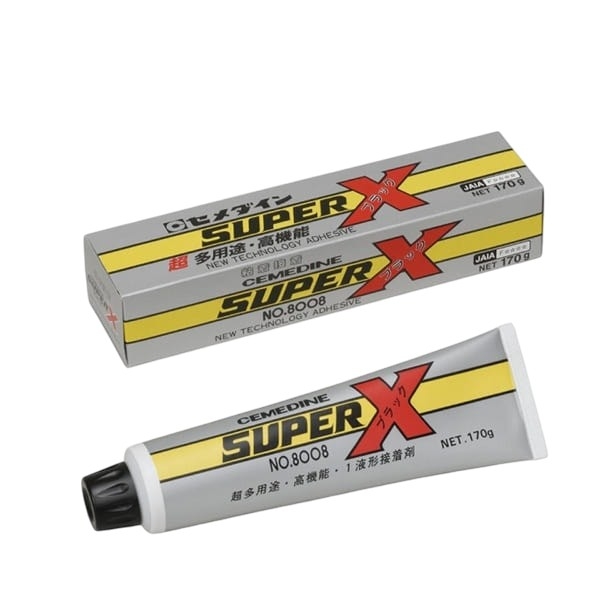 Keo Cemedine Super X8008L màu đen, 170g (độ nhớt thấp) AX-125