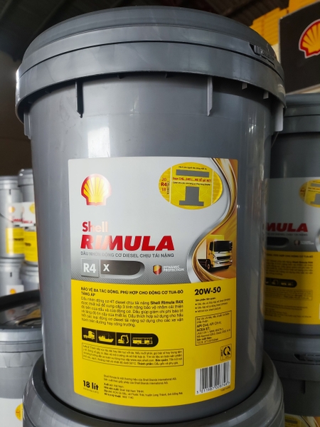 Dầu động cơ shell rimula R4 X 20W50 (20l/xô)