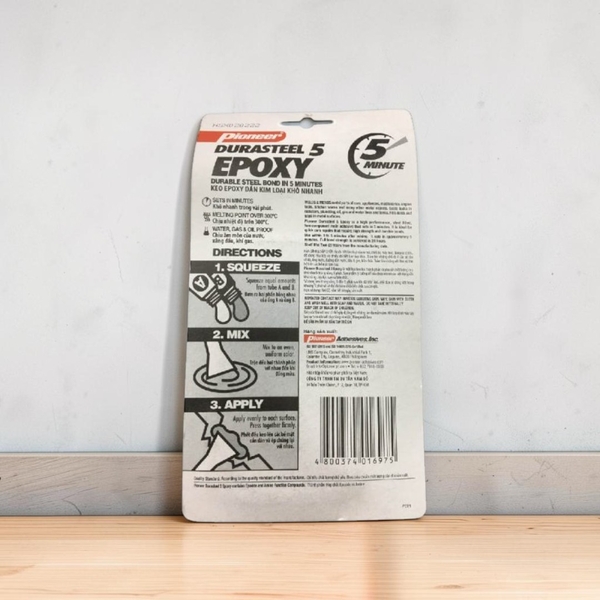 Pioneer Durasteel Five Minute Epoxy 20ml
