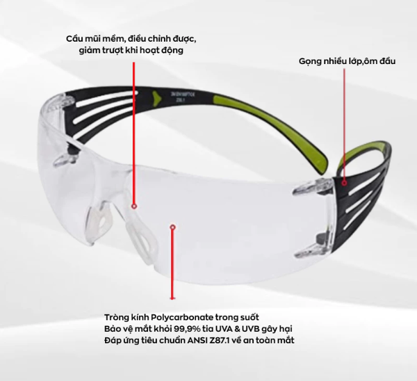 Kính bảo hộ 3M SF401AF