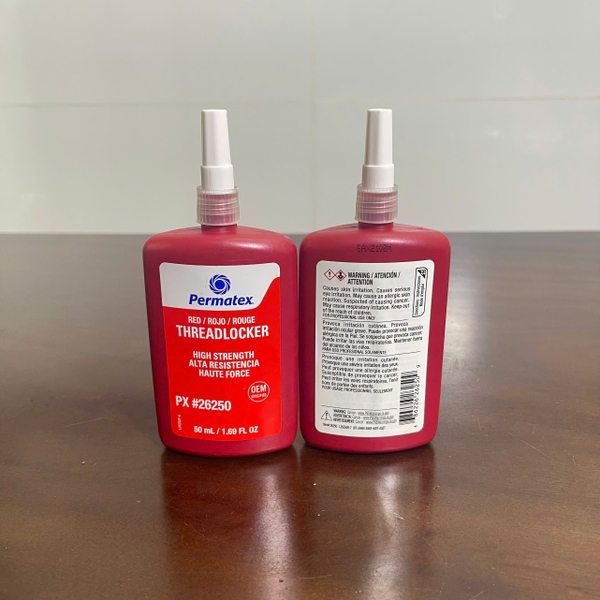 Keo dán cn - 26250, 50ml, permatex® permanent strength threadlocker red