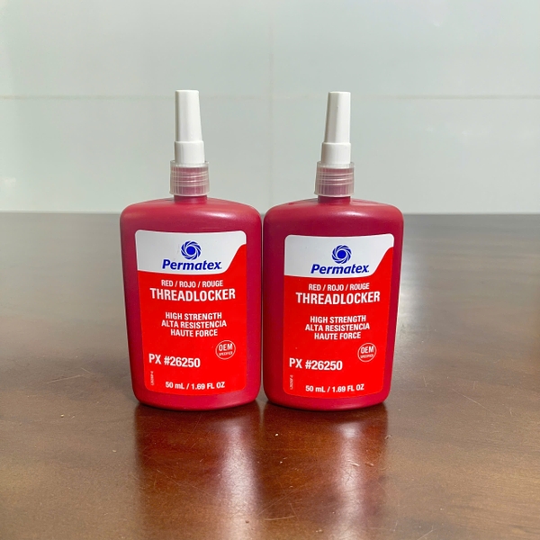 Keo dán cn - 26250, 50ml, permatex® permanent strength threadlocker red