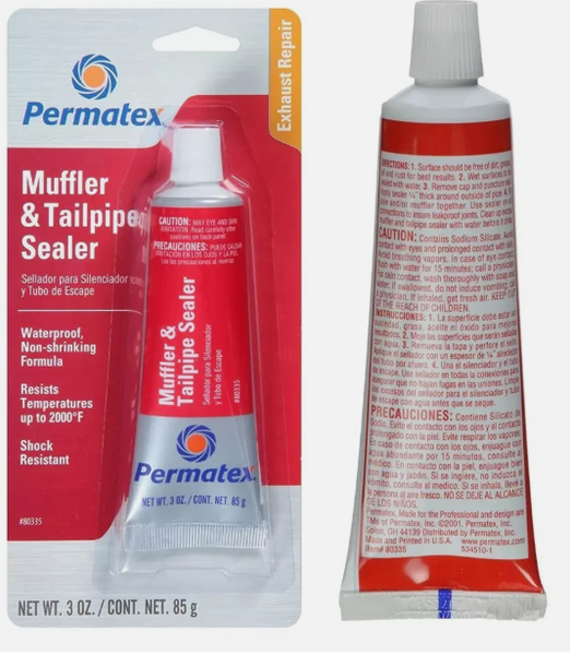 Chất bịt kín ống xả và ống giảm thanh Permatex 80335 Muffler and Tailpipe Sealer, 3 oz