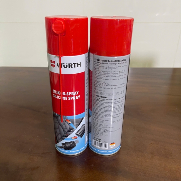 Dầu silicone bảo dưỡng đa năng Wurth 500ml