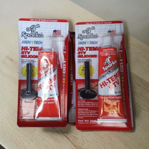 Keo Dán Ron Chịu Nhiệt Sparko Đỏ 85g Hi Temp