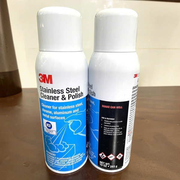 3M™ HÓA CHẤT TẨY RỬA VÀ ĐÁNH BÓNG THÉP KHÔNG GỈ 59158, 10OZ, 12 CHAI/THÙNG
