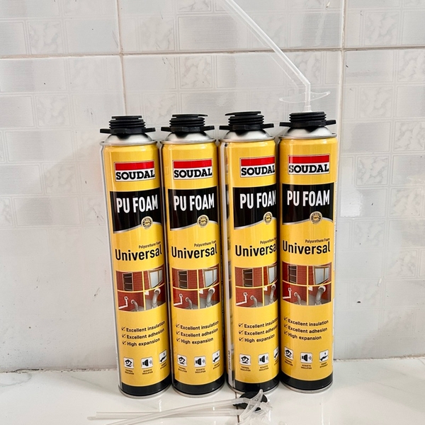 Ma tít trám khe-Universal Foam-800g (Gun and Hand)