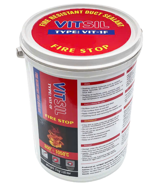 Keo chống cháy VIT-1F- dạng thùng 5kg/3.9l