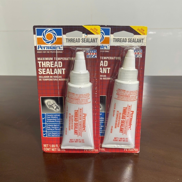 Keo Làm Kín Ren Chịu Nhiệt Độ Cao - 56750, 50ML, Permatex® Maximum Temperature Thread Sealant