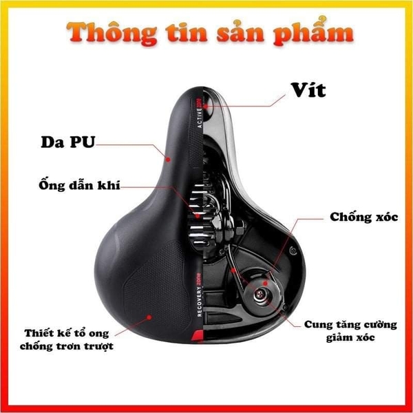 Yên béo xe đạp thể thao siêu êm ái