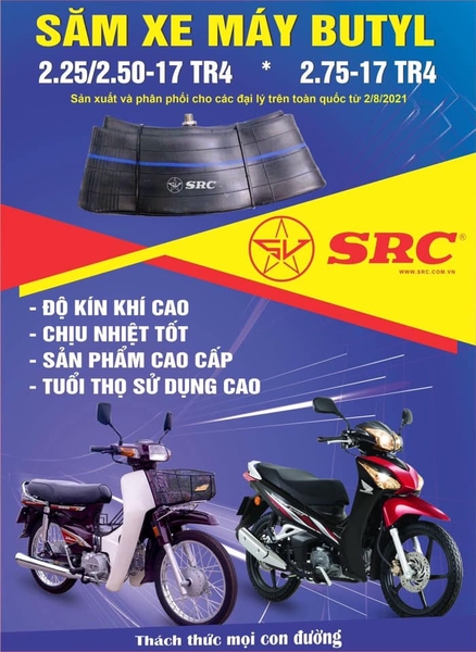 Săm Xe Máy Cao Su Butyl 225/250-17 và Săm 275-7 - Lựa Chọn Tốt Nhất Cho Xe Dream, Wave, RS và S110!