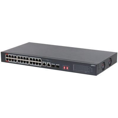 Switch PoE DAHUA DH-S3226-24ET-240 (24 PoE, 2 uplink Gigabit hoặc 2 SFP, 240W)