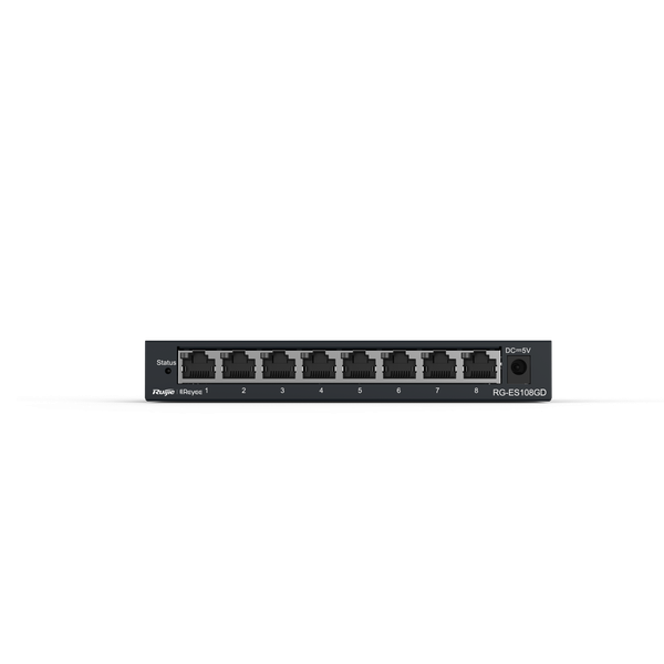 Switch chia mạng Ruijie RG-ES108GD (8 cổng Gigabit, vỏ sắt)